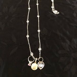 Jewelry - 3pc Charm sterling silver necklace. Jewelry - 3pc Charm sterling silver necklace.
